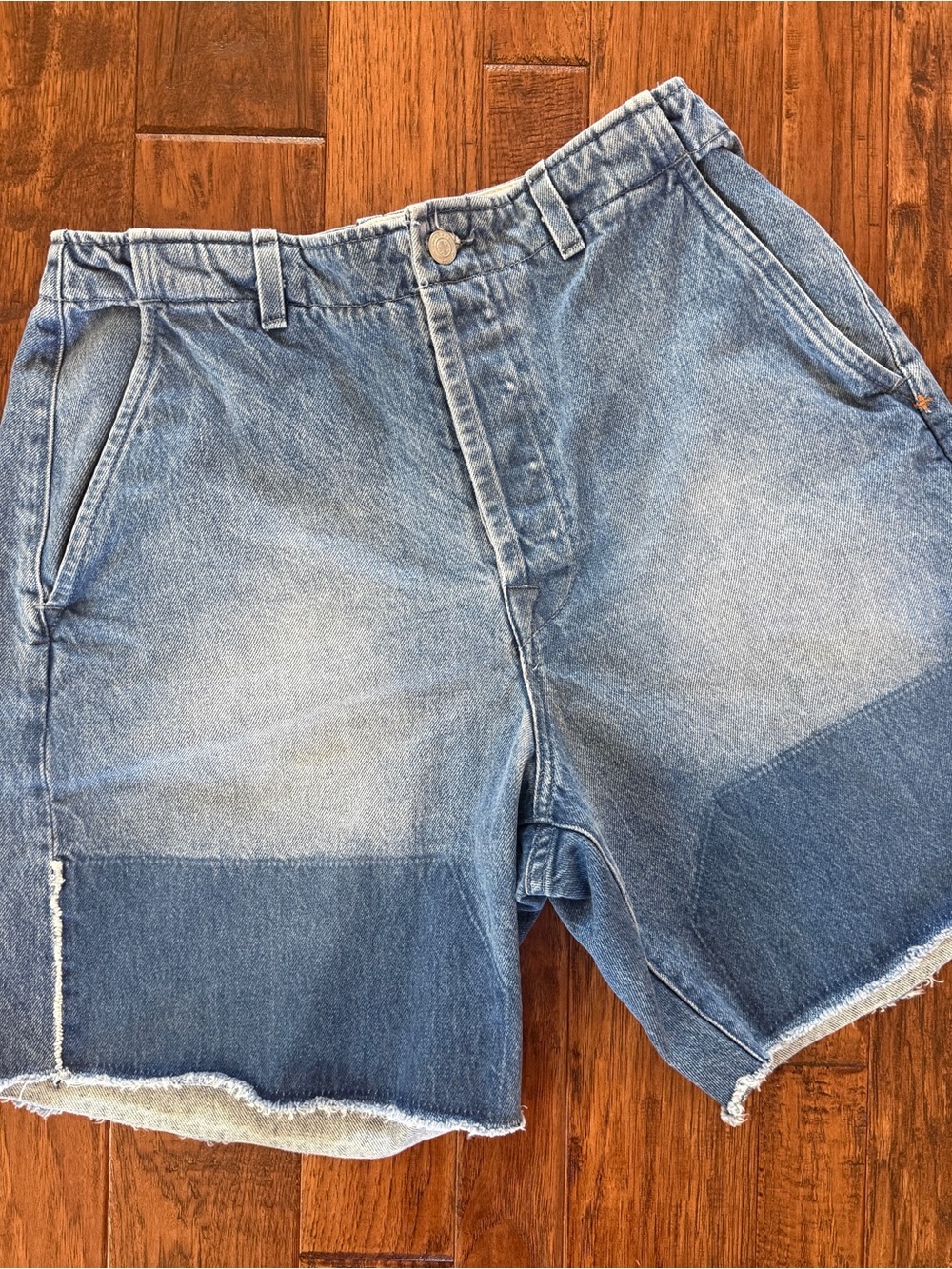 imogene + willie clarke washed denim cutoff short